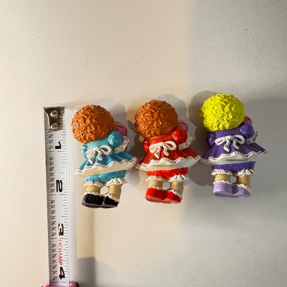 Vintage Cabbage Patch Kids PVC Figurines Ice Cream Cone Lot of 3 Retro Toys - Picture 4 of 5